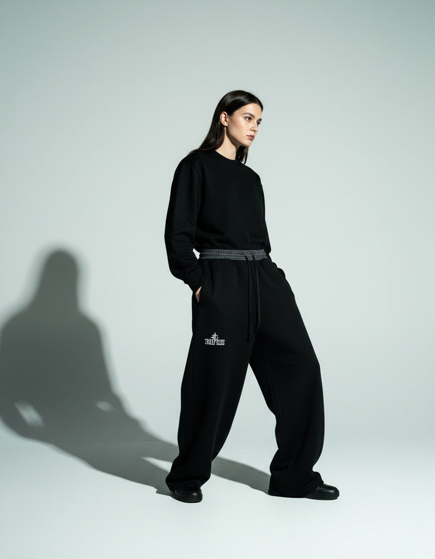 TRILLY CLUB - Streetwear sweatpants guide, plaid barrel fit