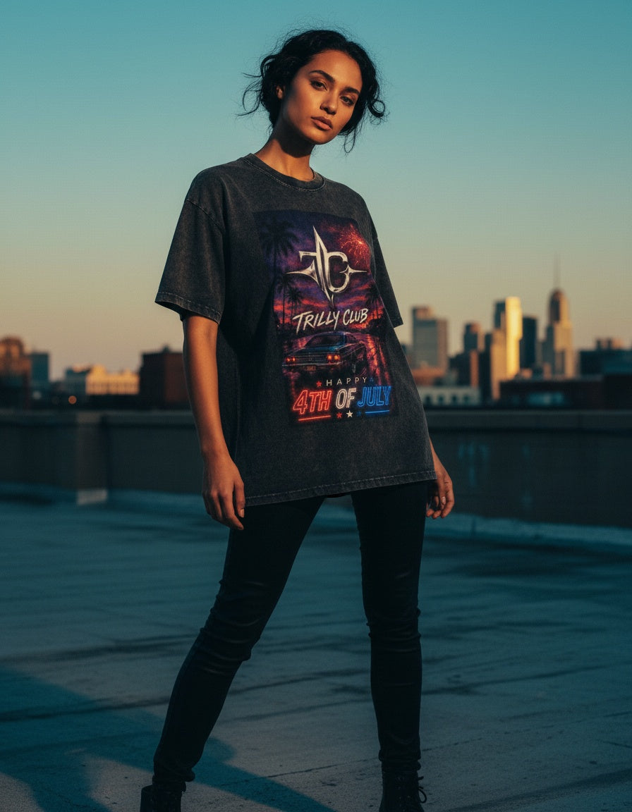 TRILLY CLUB - Summer streetwear essentials, sunset strip tee