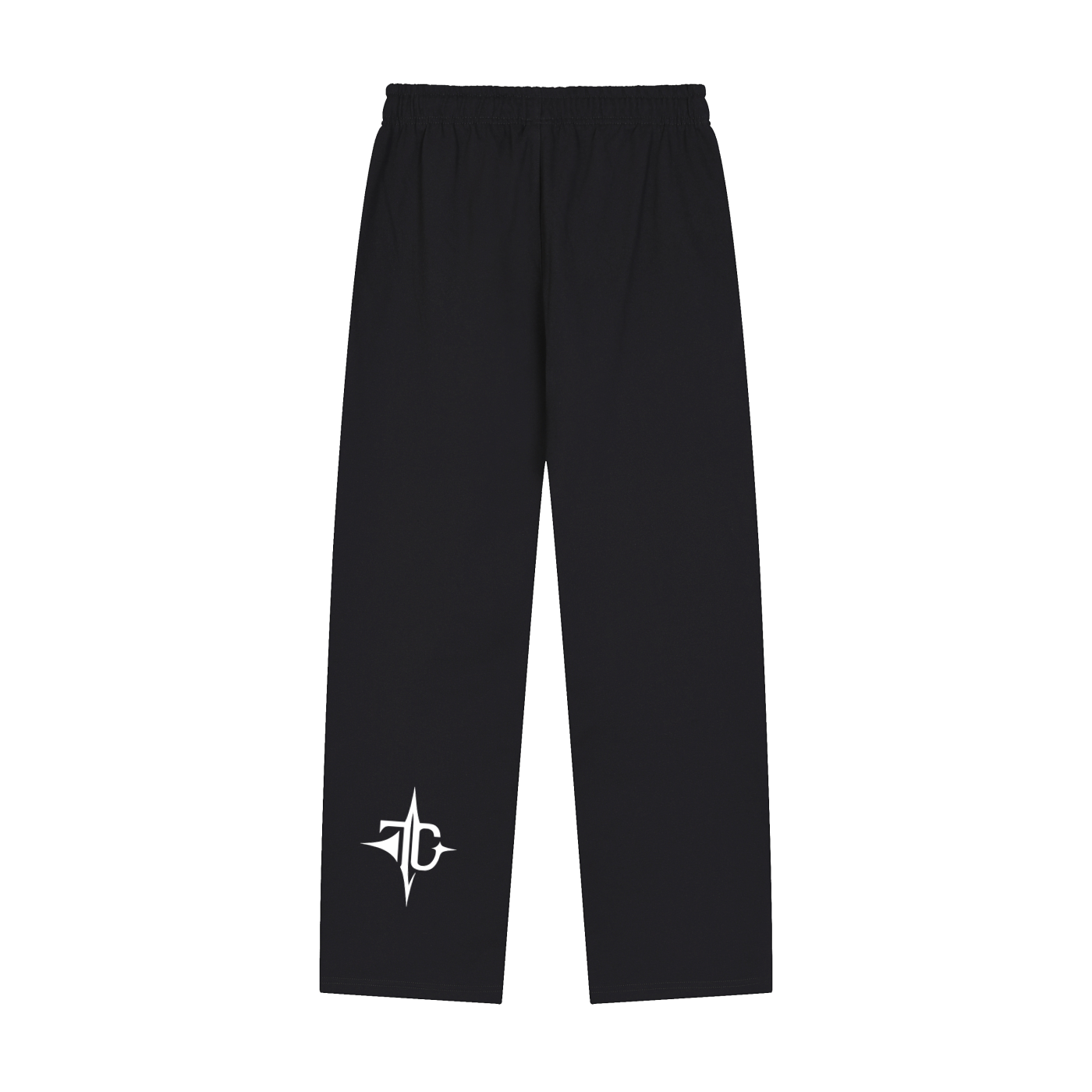 Solid Color Straight-Leg Sweatpants