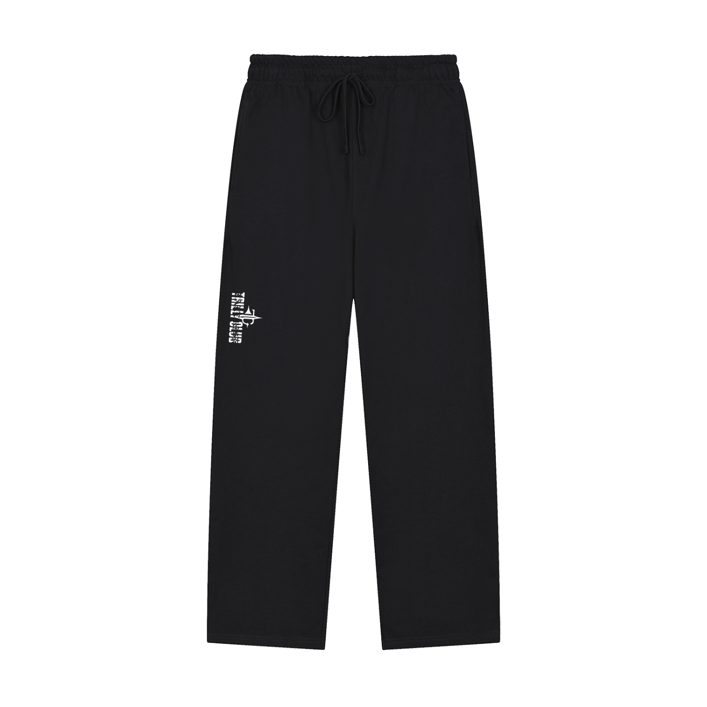 Solid Color Straight-Leg Sweatpants