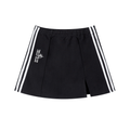 Contrast Side Stripe Slit Skirt front view — TRILLY CLUB streetwear