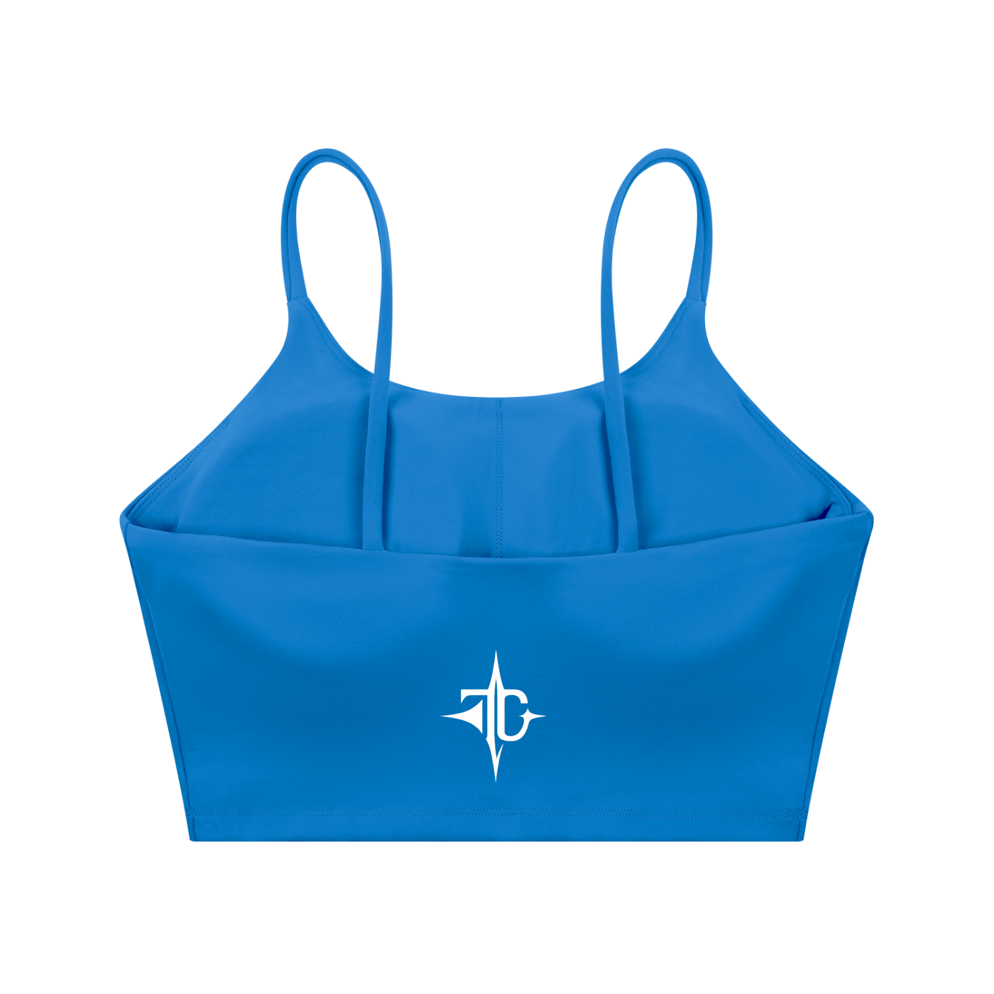 Spaghetti Strap Yoga Sports Bra detail view — TRILLY CLUB streetwear