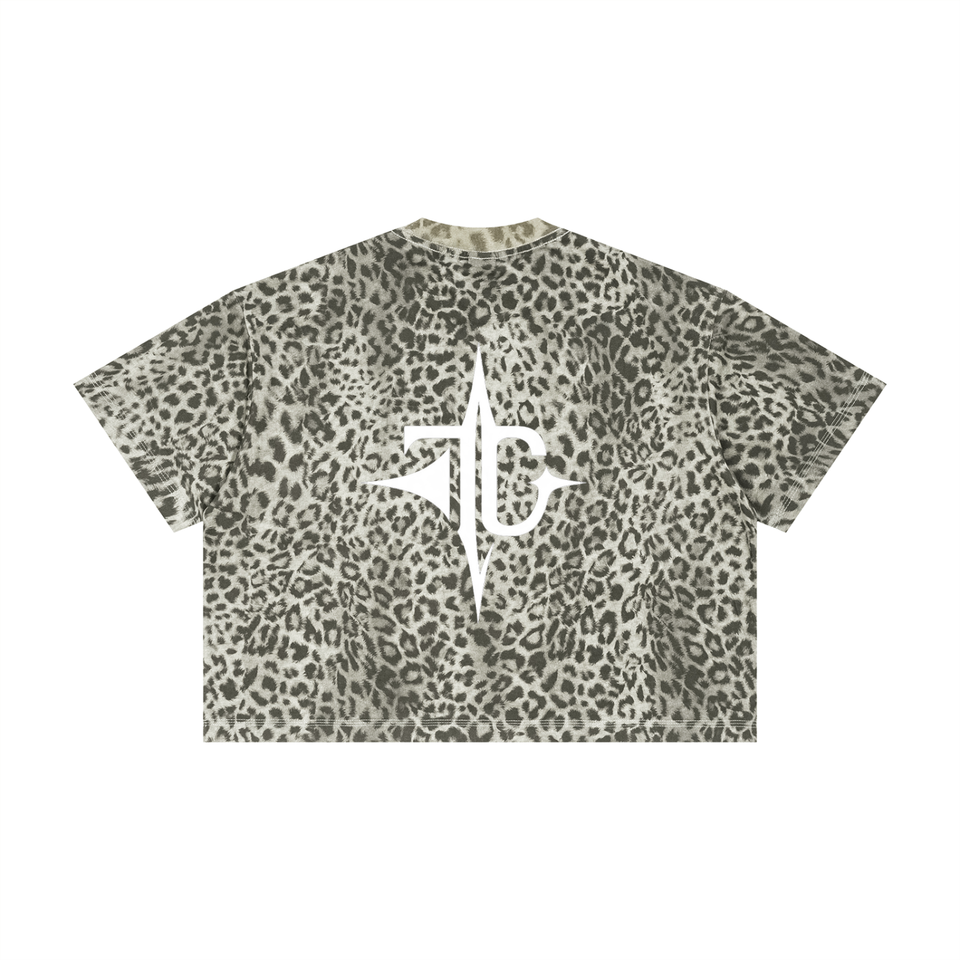 Unisex Leopard Print Boxy T-Shirt