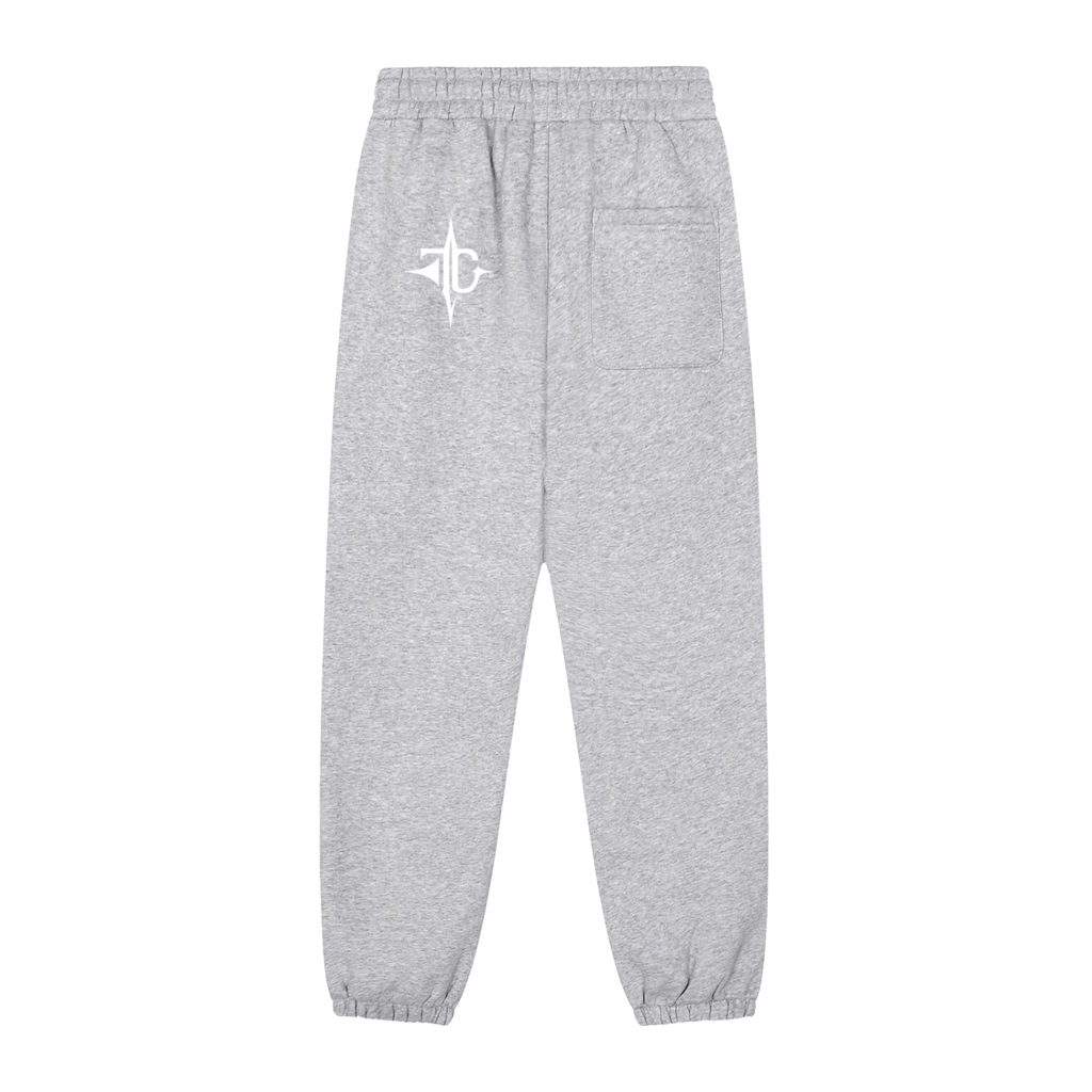 Sun fade jogged sweatpants waistband detail