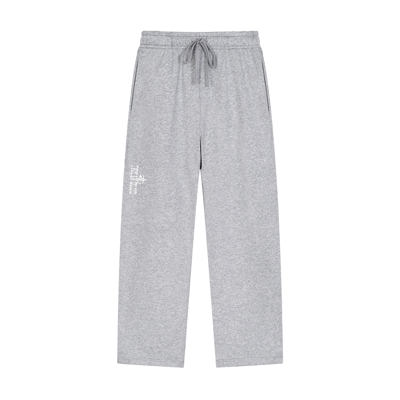 Solid Color Straight-Leg Sweatpants