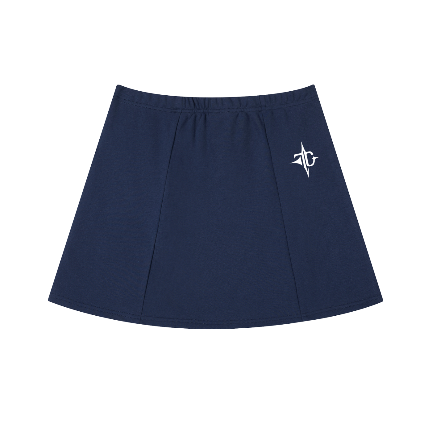Contrast Side Stripe Slit Skirt lifestyle view — TRILLY CLUB streetwear