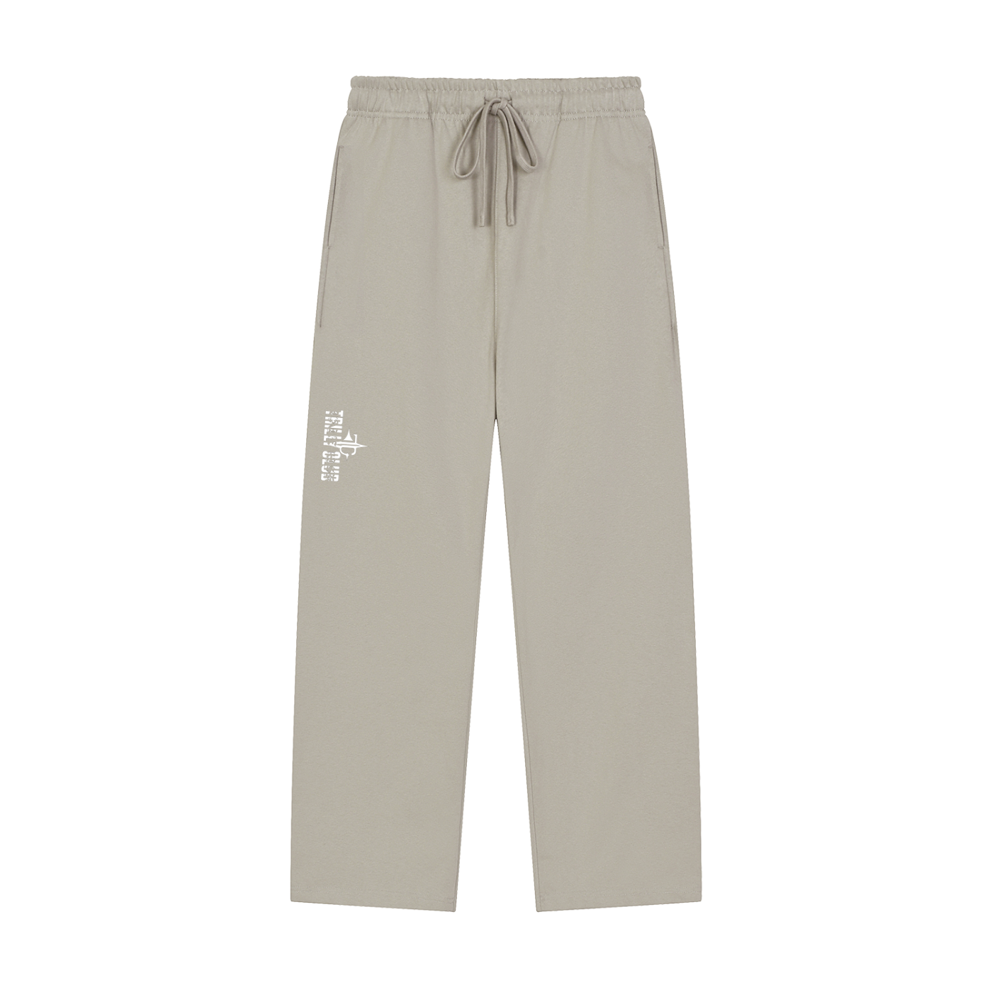 Solid Color Straight-Leg Sweatpants