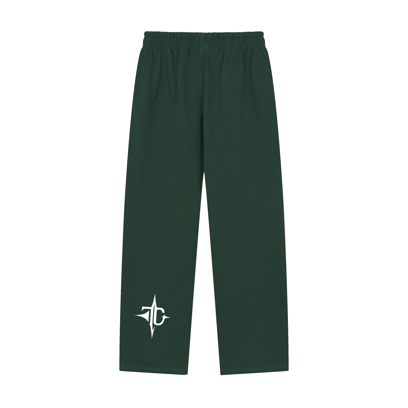 Solid Color Straight-Leg Sweatpants