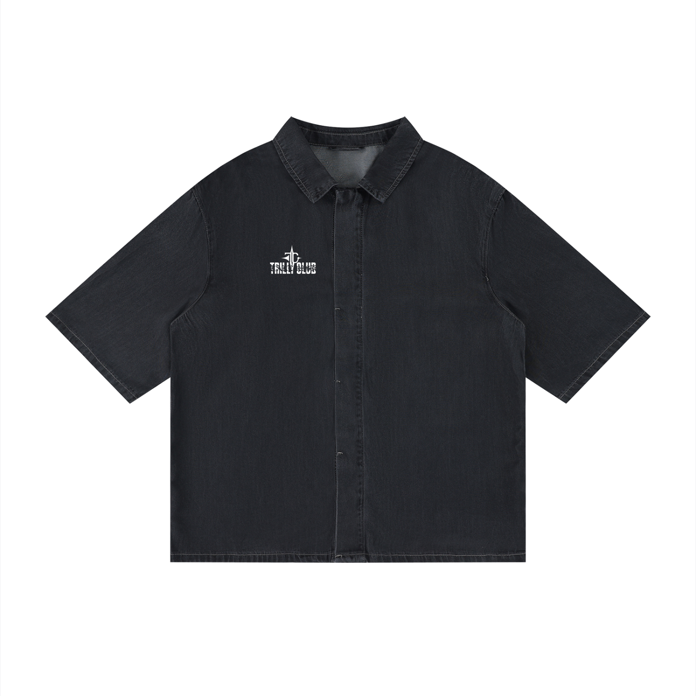 Unisex Vintage Wash Drop Shoulder Lyocell Shirt