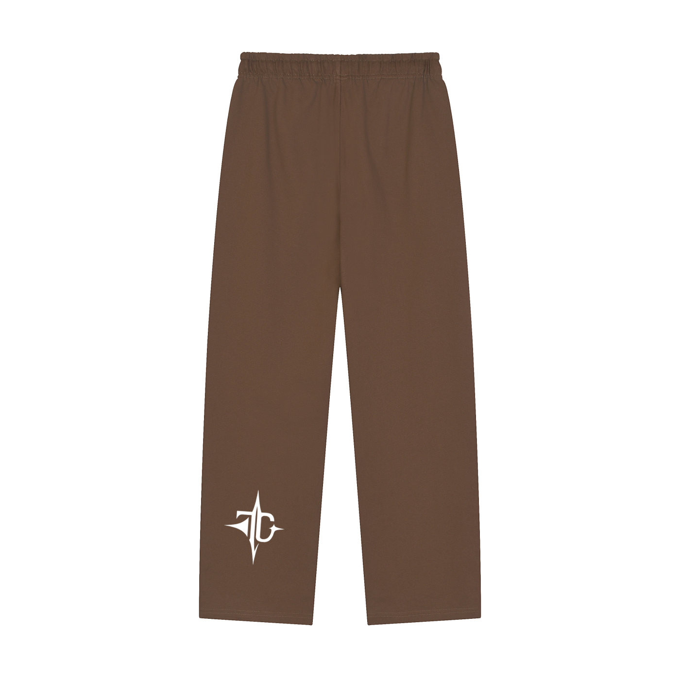 Solid Color Straight-Leg Sweatpants