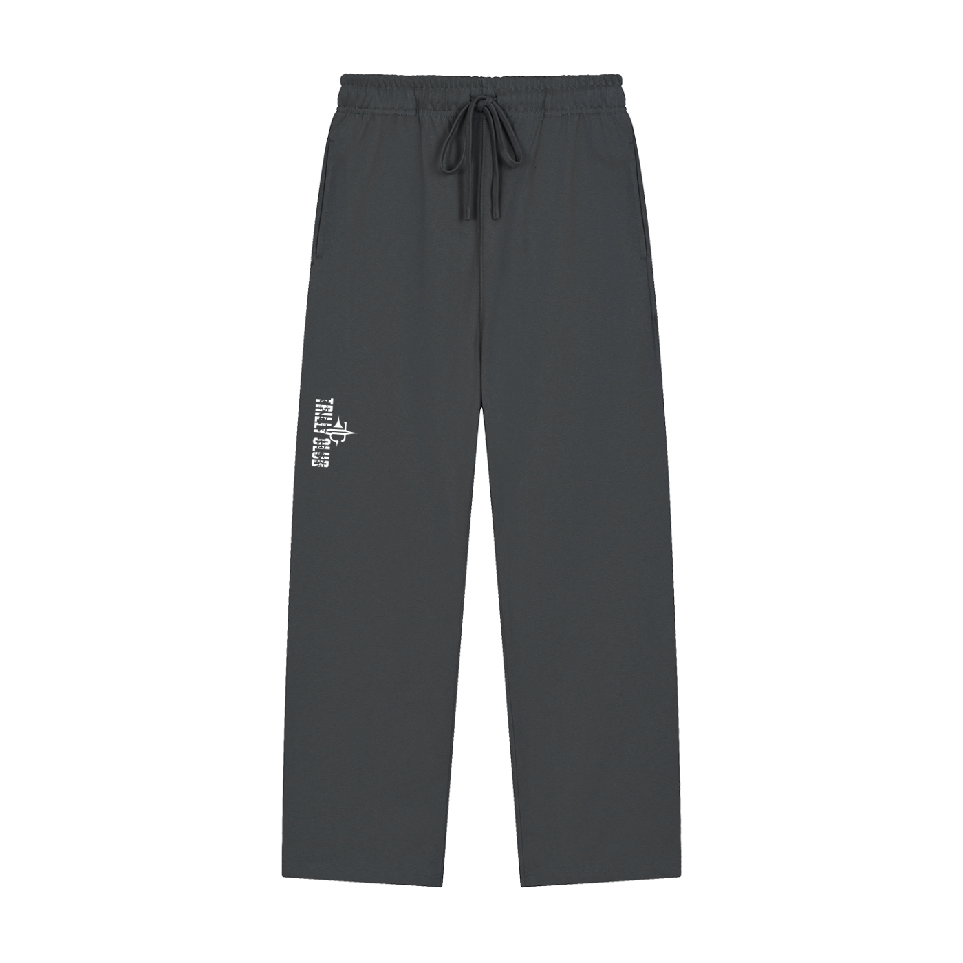 Solid Color Straight-Leg Sweatpants
