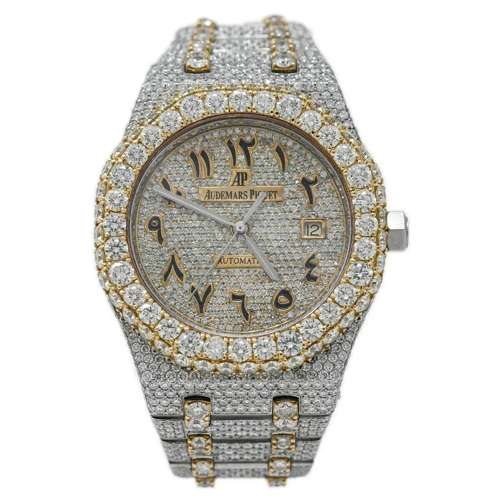 Two Tone Iced-Out AP Arabic Dial - TRILLY CLUB
