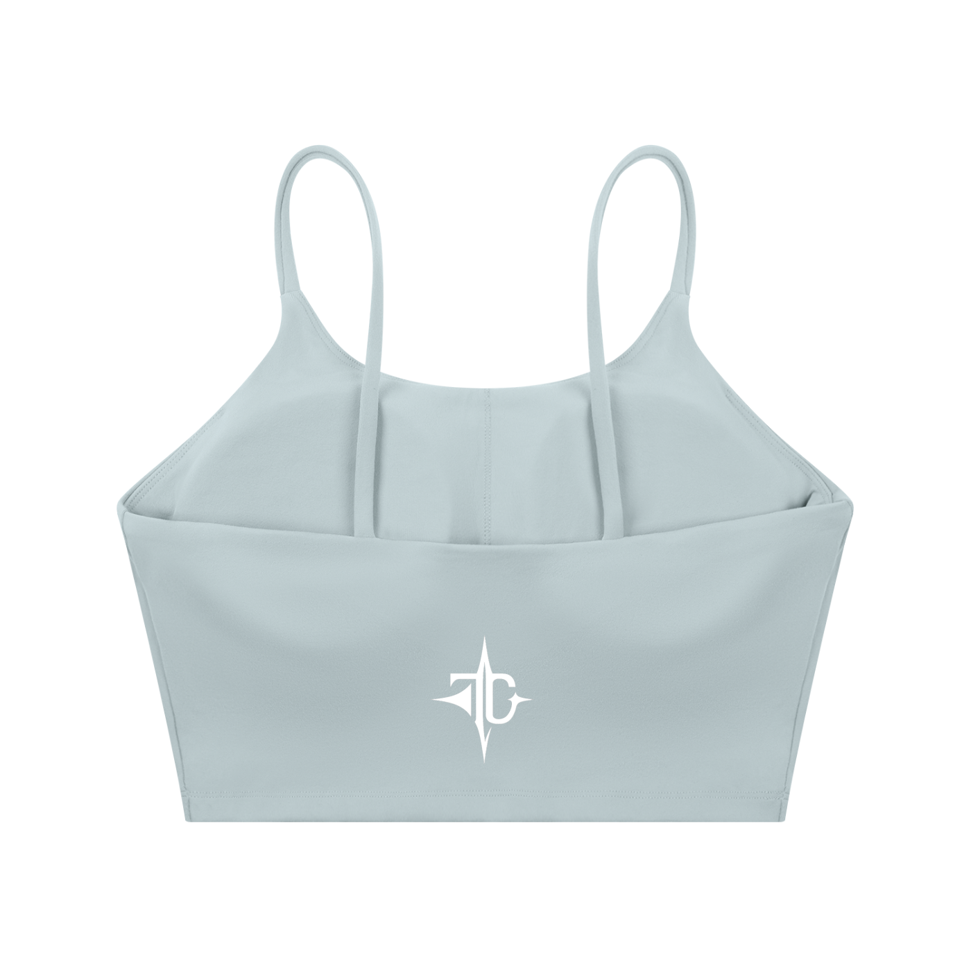 Spaghetti Strap Yoga Sports Bra fit view — TRILLY CLUB streetwear