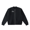 Essential Zip-Up Fleeced Varsity Jacket