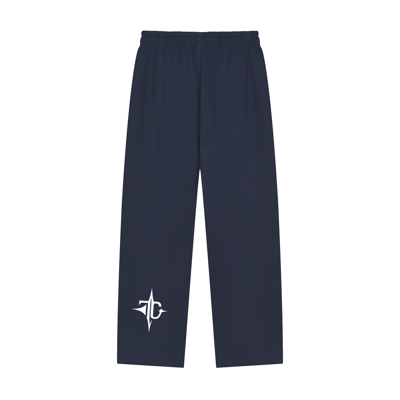 Solid Color Straight-Leg Sweatpants