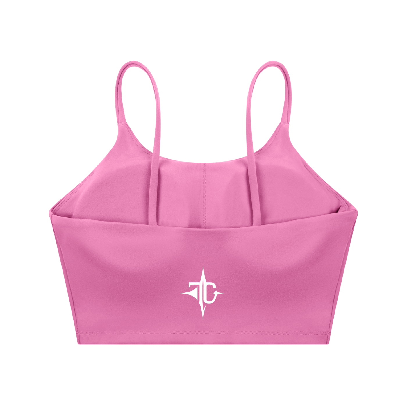 Spaghetti Strap Yoga Sports Bra detail view — TRILLY CLUB streetwear