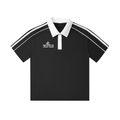 Contrast Collar Short-Sleeve Polo front view - TRILLY CLUB