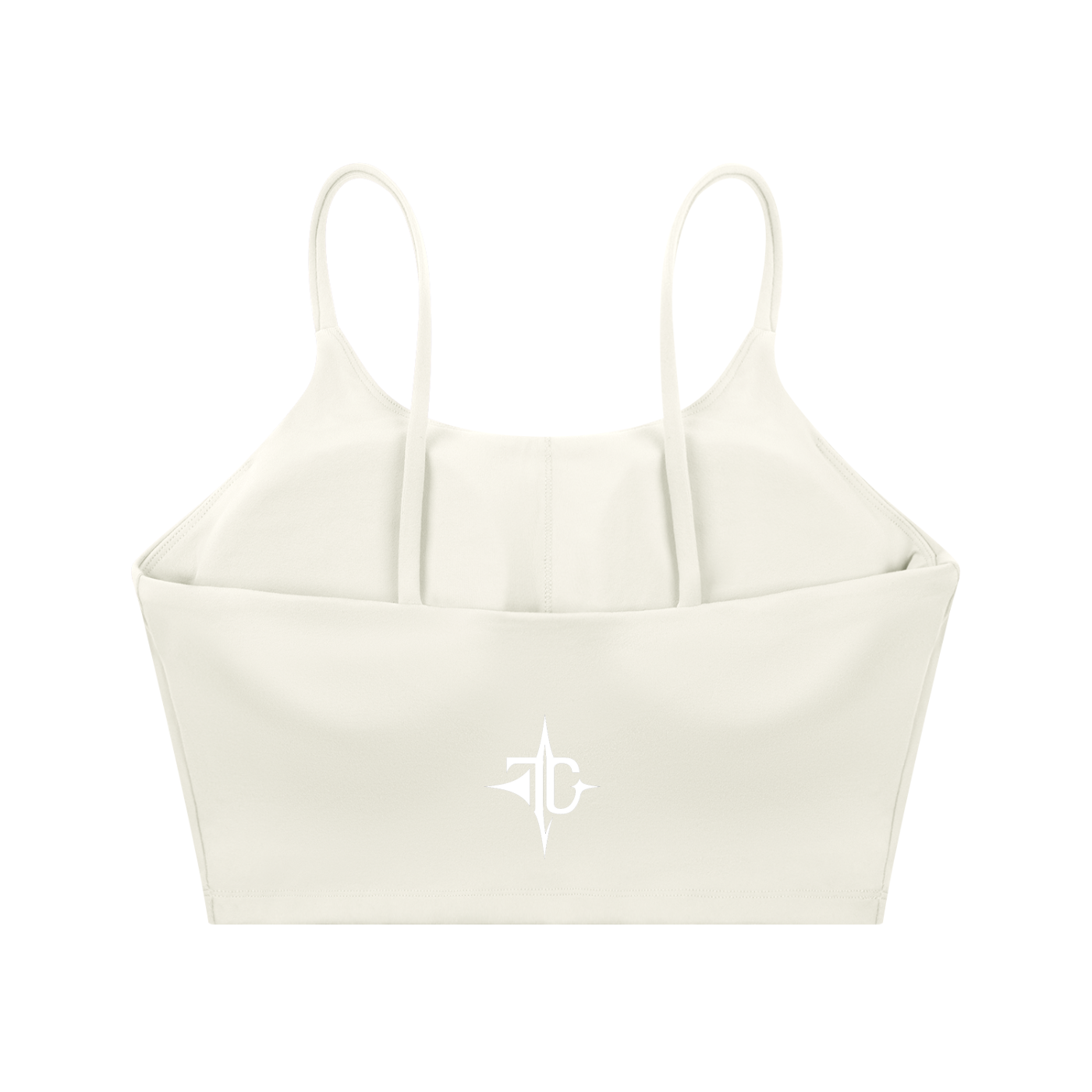 Spaghetti Strap Yoga Sports Bra back view — TRILLY CLUB streetwear