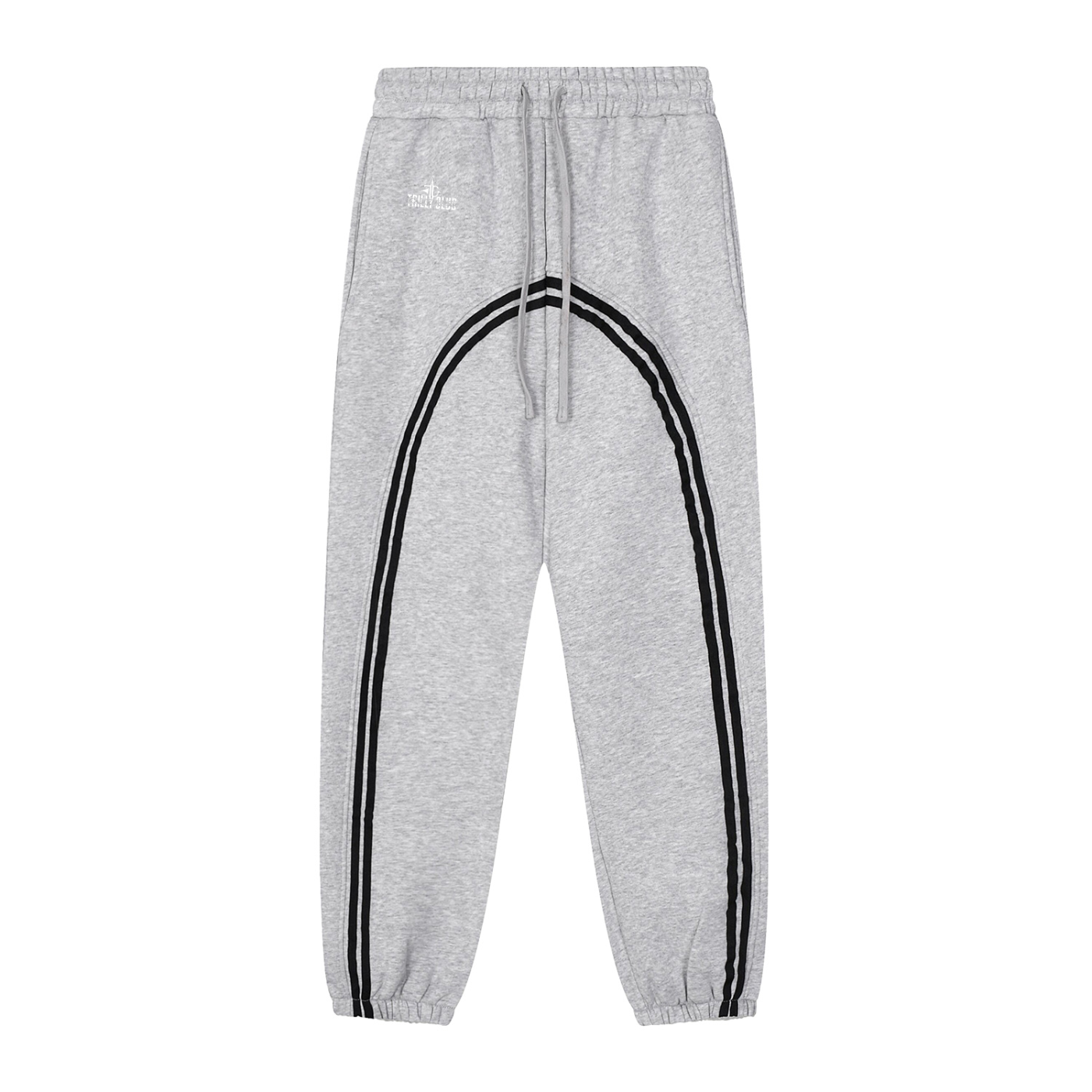 Premium fleece sweatpants side profile view