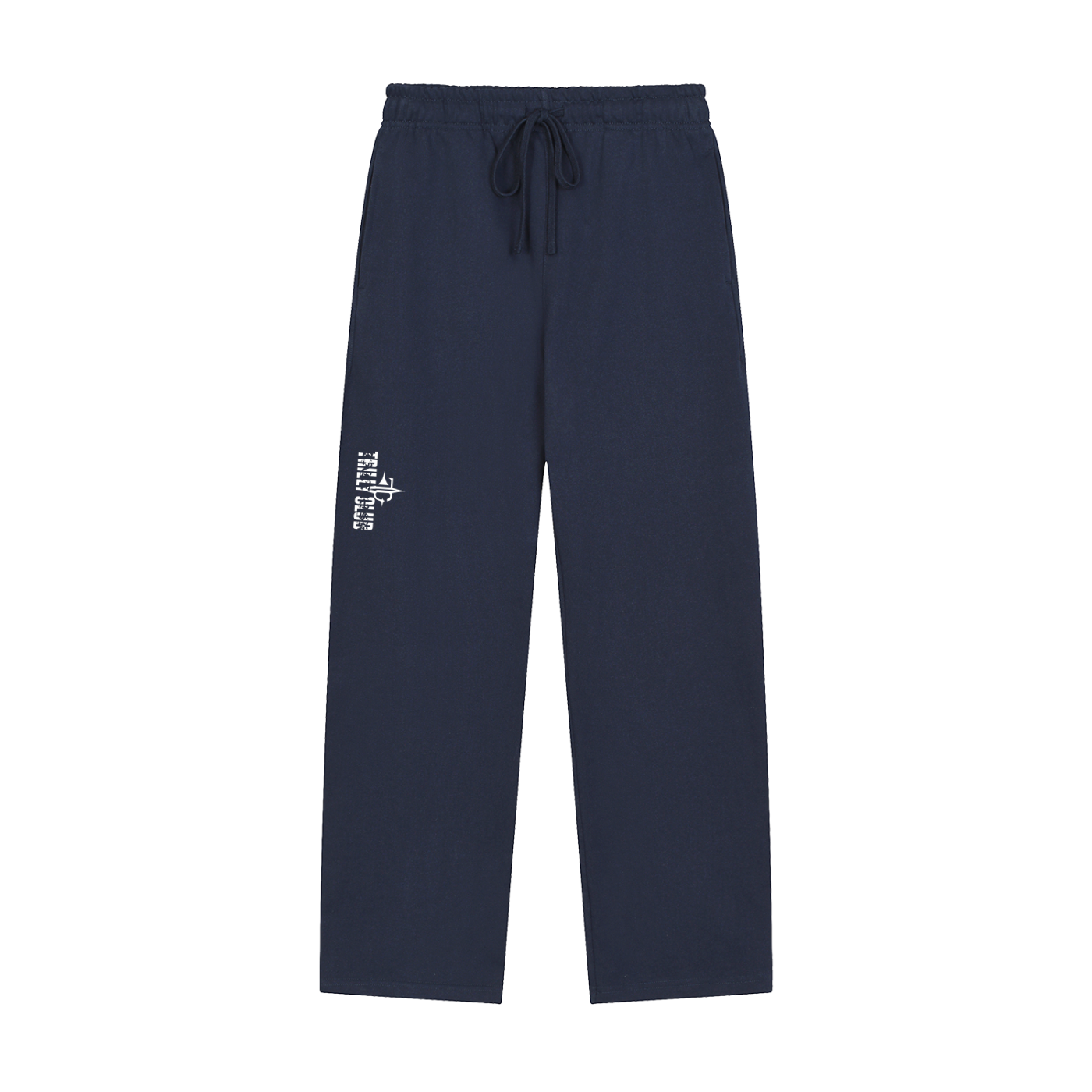 Solid Color Straight-Leg Sweatpants