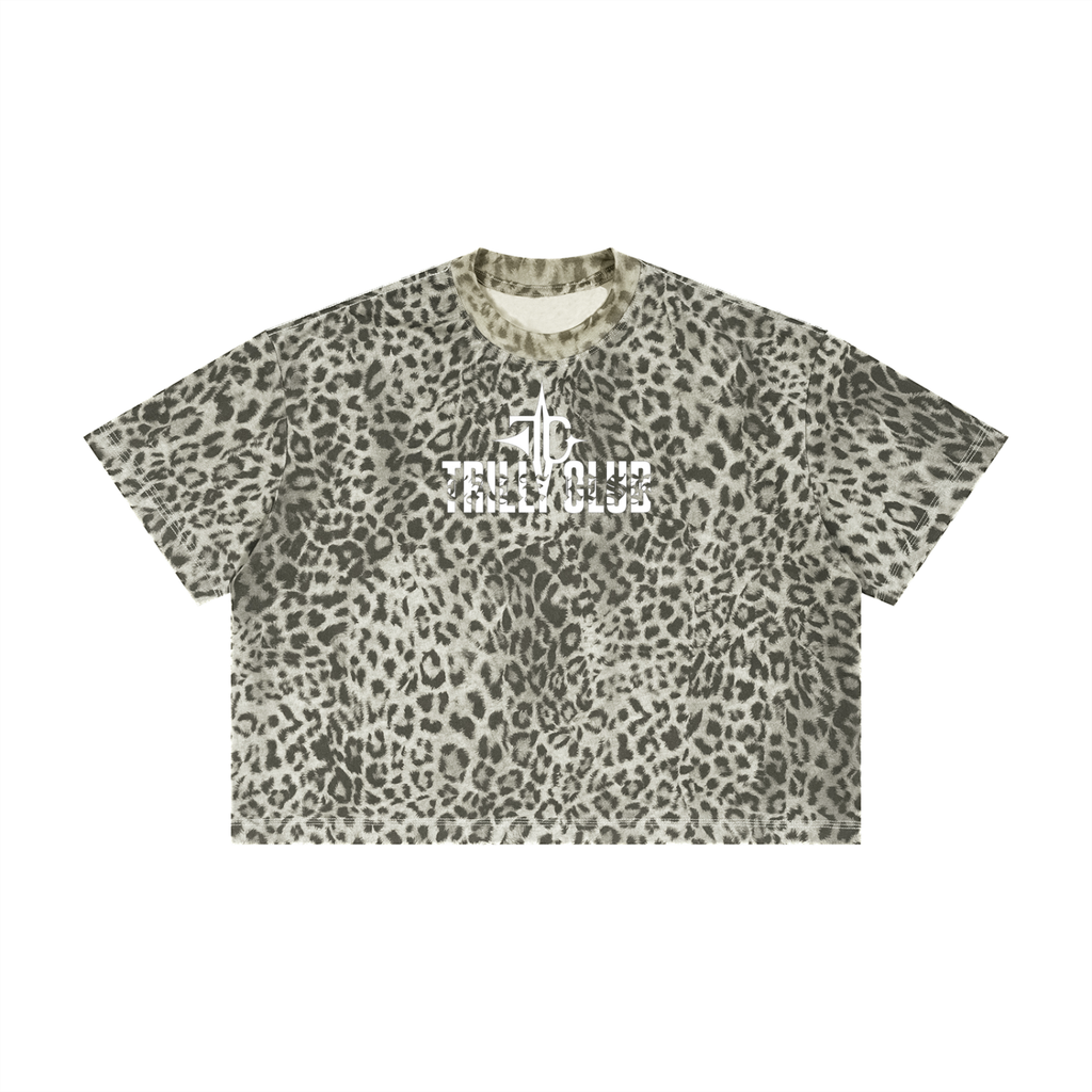Unisex Leopard Print Boxy T-Shirt