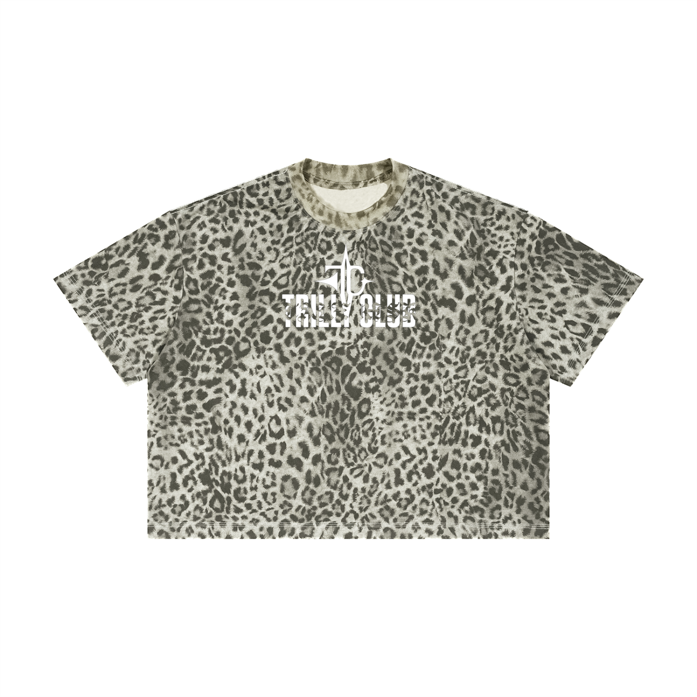 Unisex Leopard Print Boxy T-Shirt