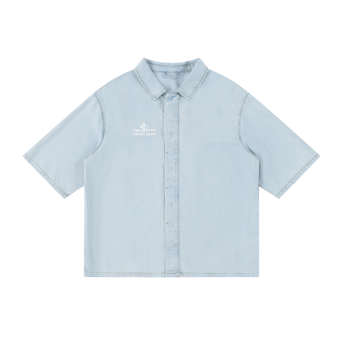 Unisex Vintage Wash Drop Shoulder Lyocell Shirt