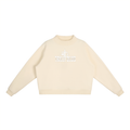 Essential Fleece Mock-Neck Crew Sweatshirt product view — TRILLY CLUB streetwear