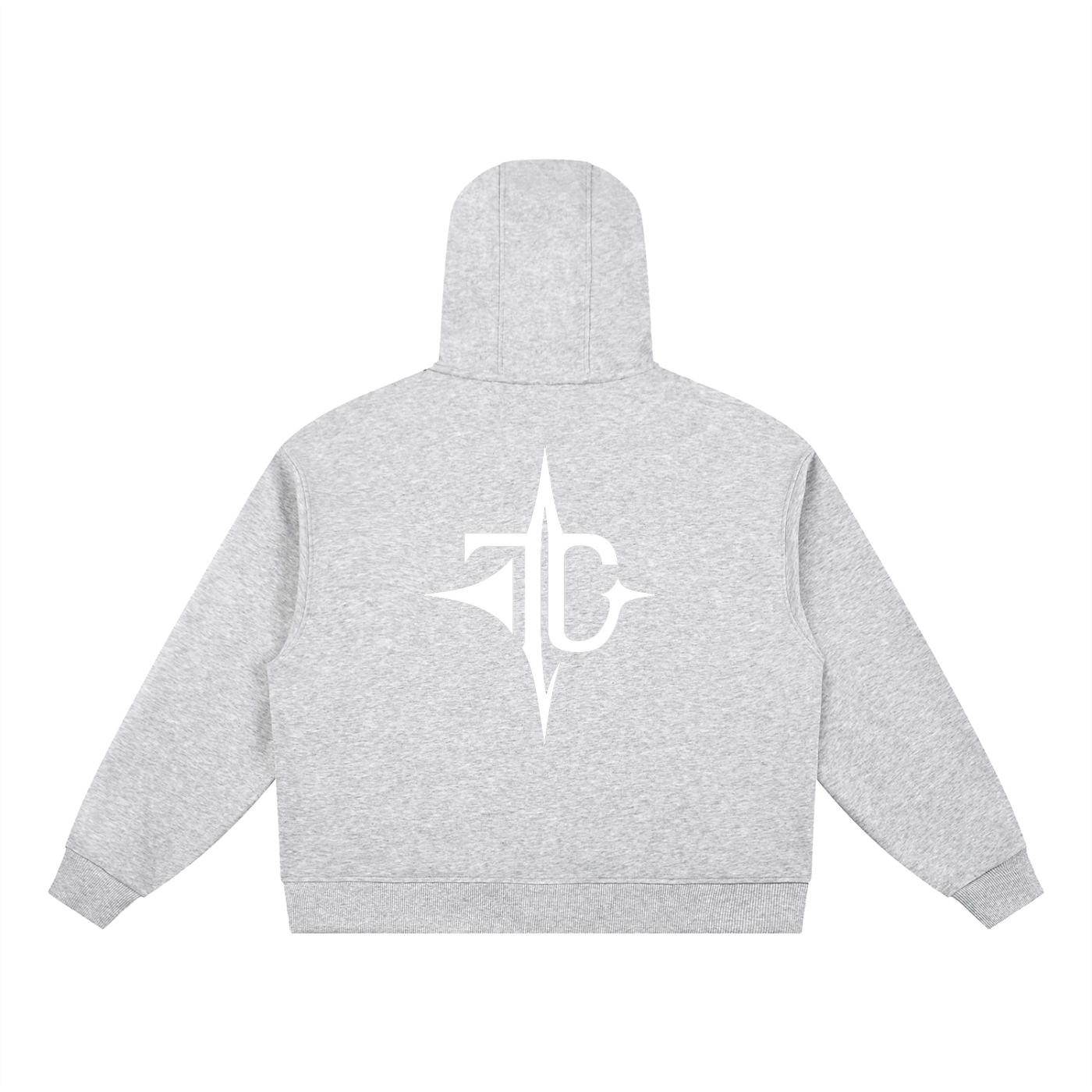 Boxy Button Placket Hoodie