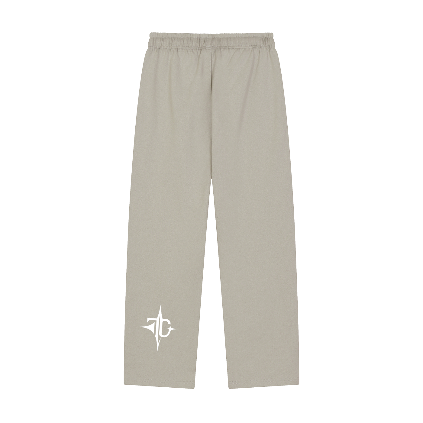 Solid Color Straight-Leg Sweatpants
